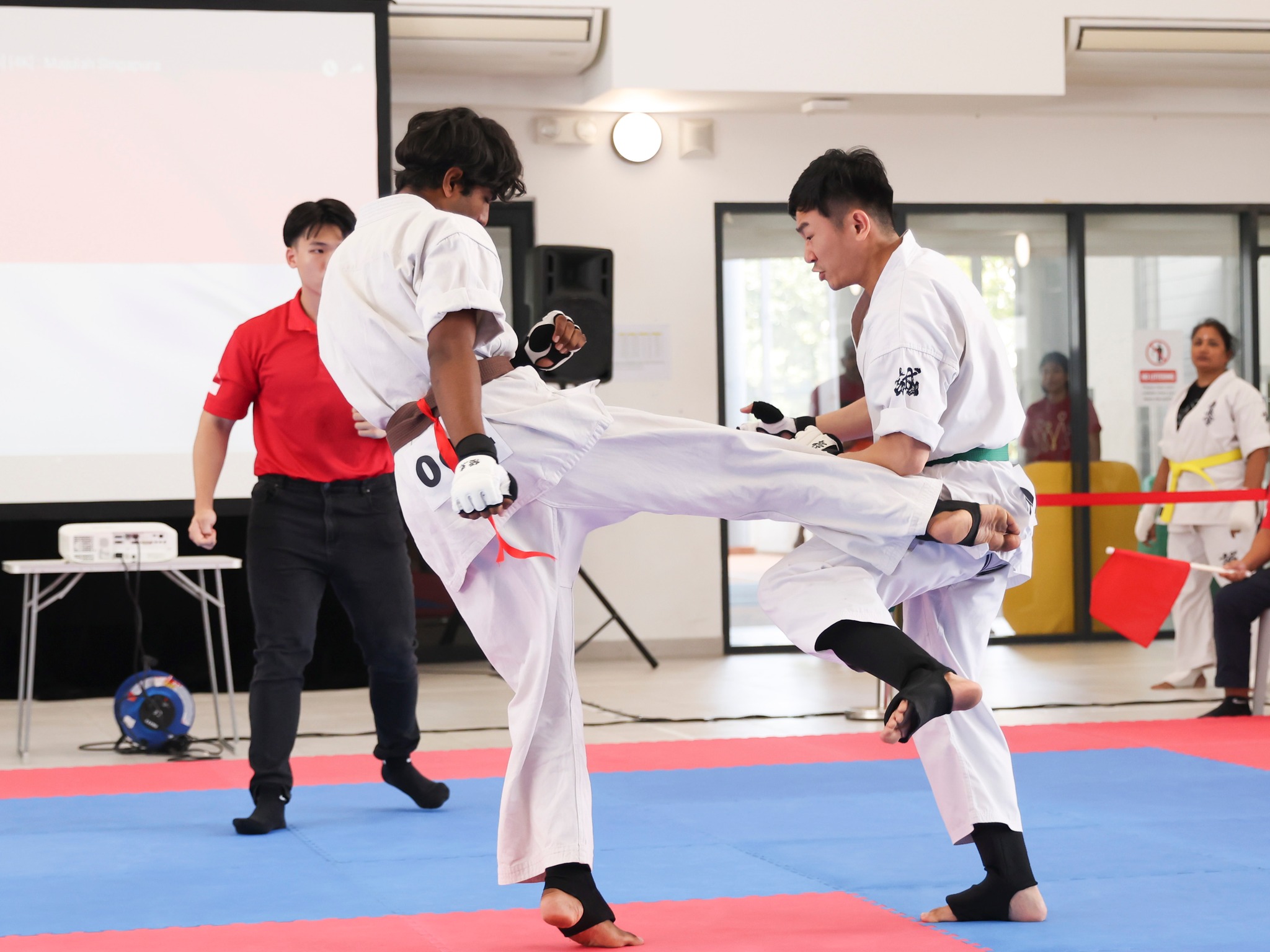 Kumite sparring match