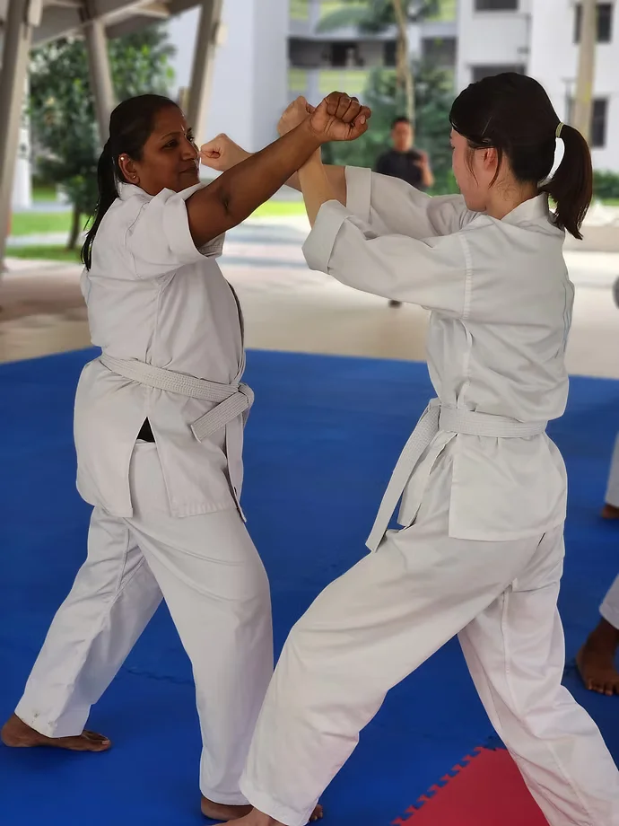 Self-defence practice